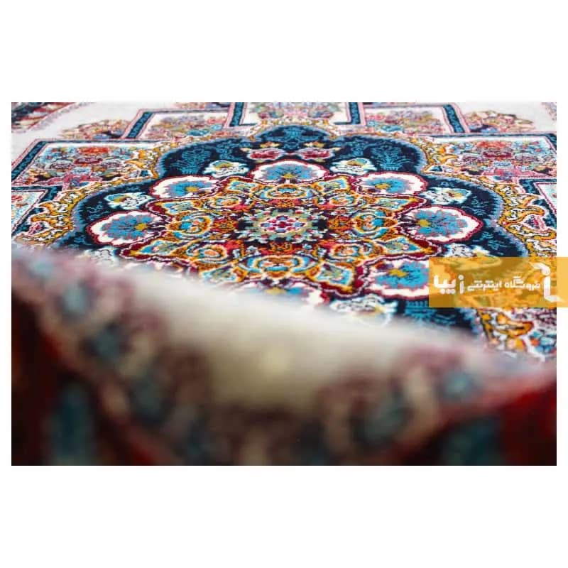 فرش بیضی فیلی طرح ناردون — تصویر ۵
