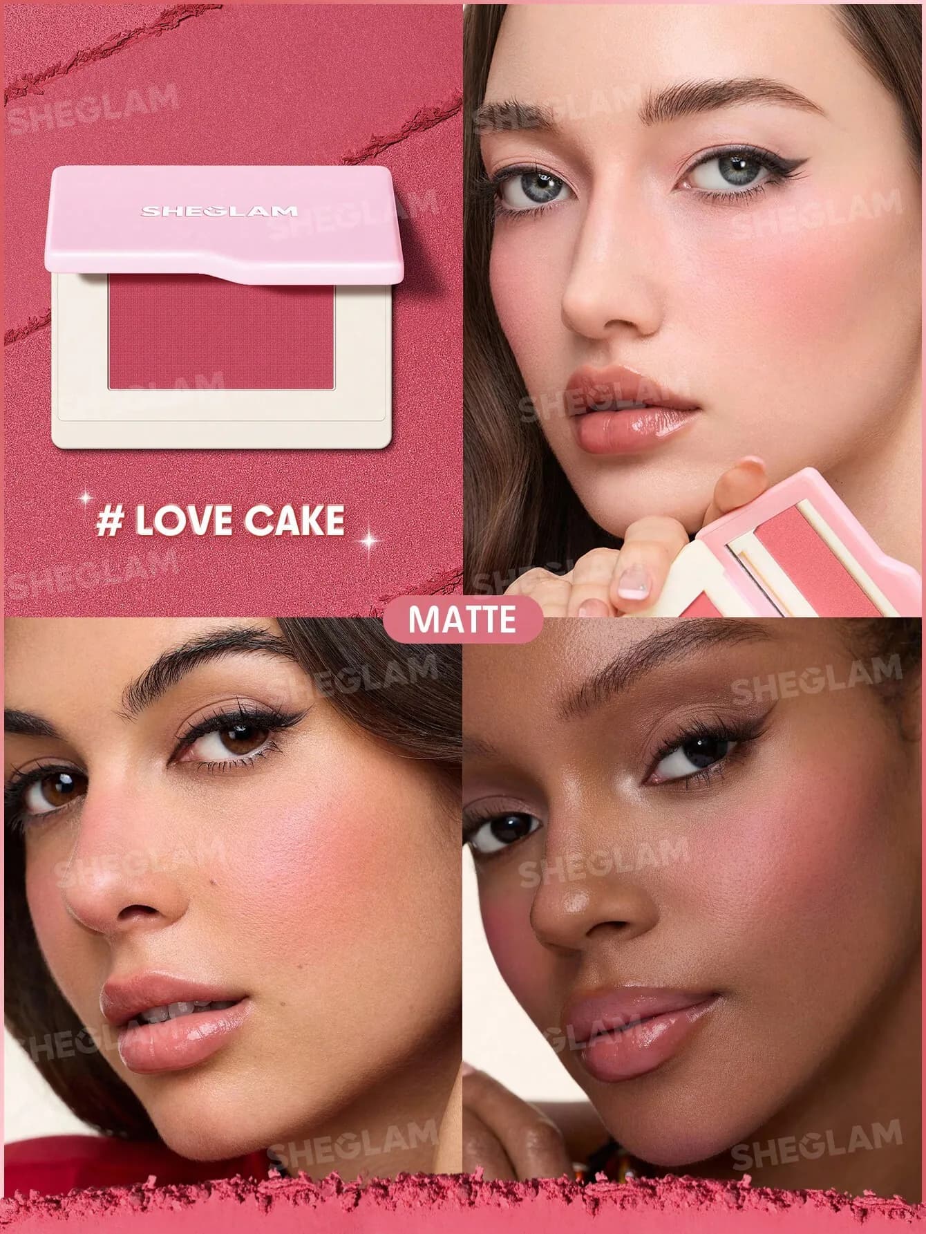رژگونه شیگلم مدل Dream Touch رنگ Love Cake — تصویر ۴
