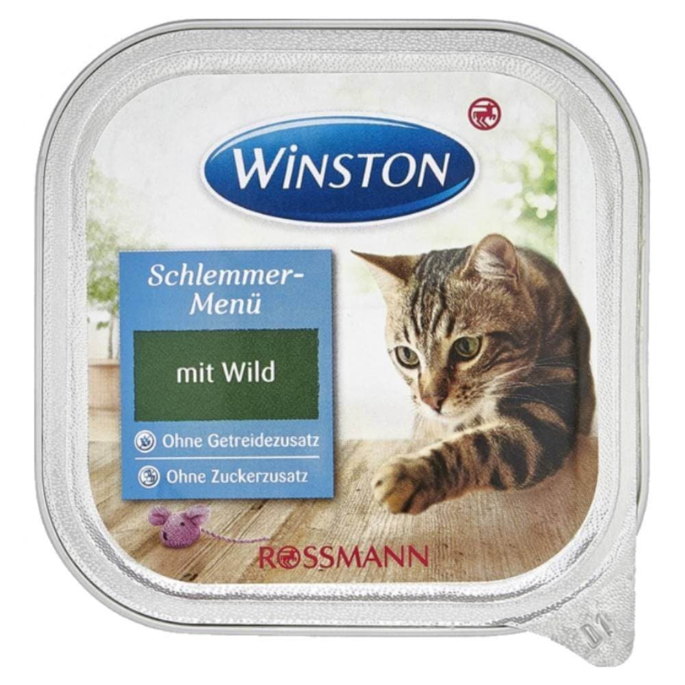 ووم وینستون گربه بالغ با طعم گوشت شکار -wom winston adult with wild