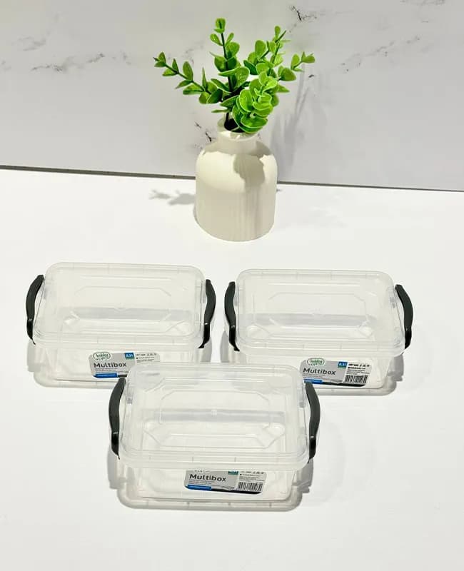 ظرف نگهدارنده مستطیلی قفل دار 0.3لیتری هوبی لایف کد 021046