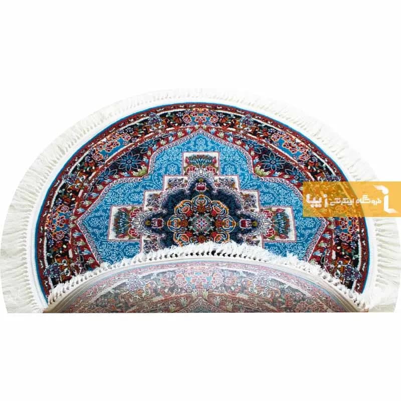 فرش گرد آبی طرح ناردون 700 شانه — تصویر ۸