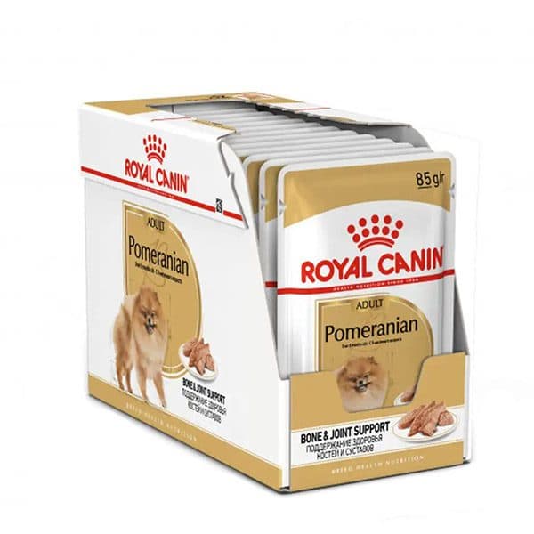 پوچ رویال کنین سگ بالغ پامرانین – pouch royal canin pomeranian adult