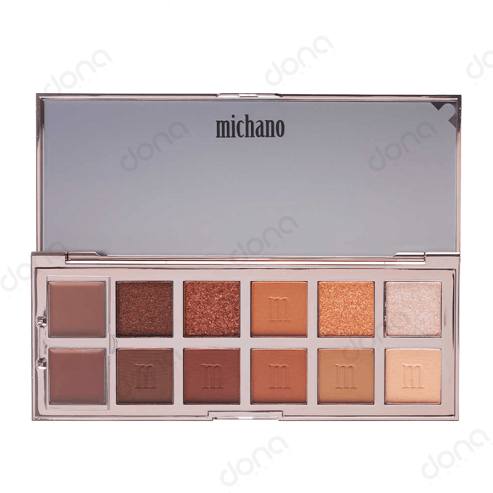 پالت سایه 12 رنگ میچانو مدل Copper Glow