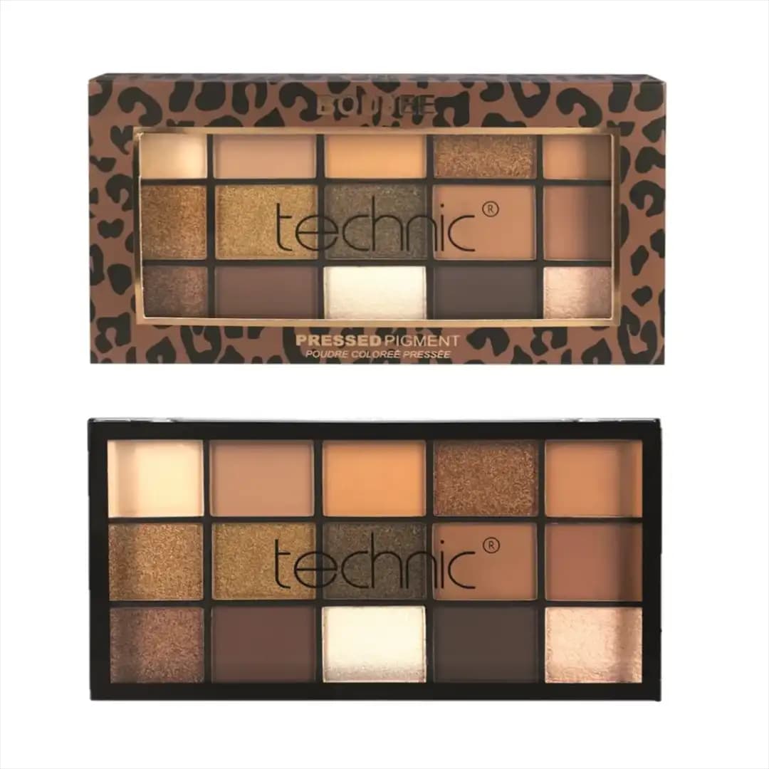 پالت سایه چشم تکنیک technic مدل BOUJEE تعداد 15 رنگ