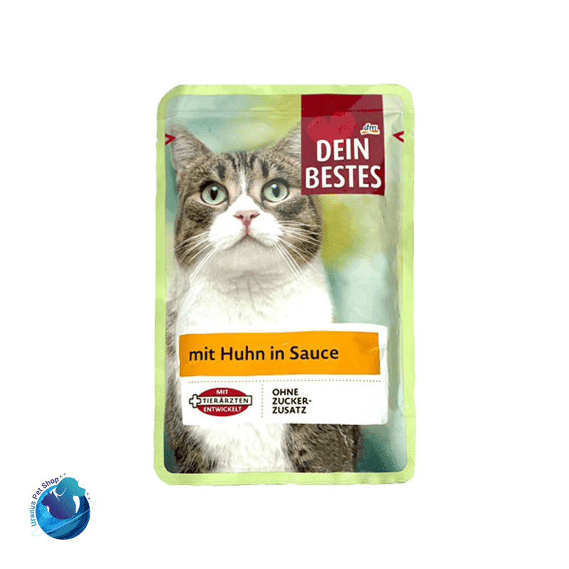 پوچ مخصوص بچه گربه با طعم مرغ 100gr dein bestes