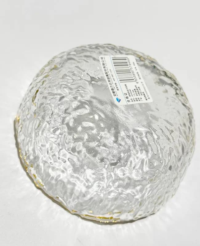 پیاله یخی دفرمه لب طلا وارداتی کد 2138 — تصویر ۴