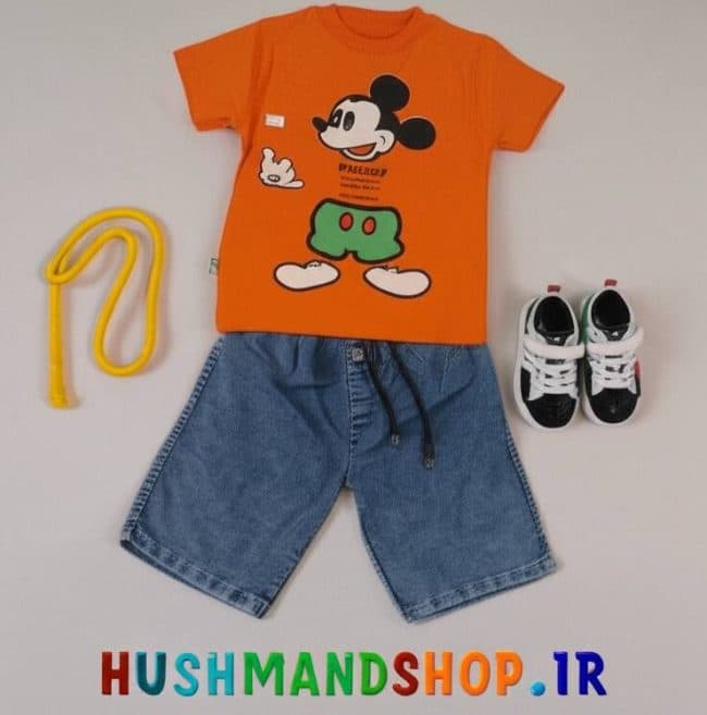 تیشرت شلوارک-ست بچه گانه میکی موس
