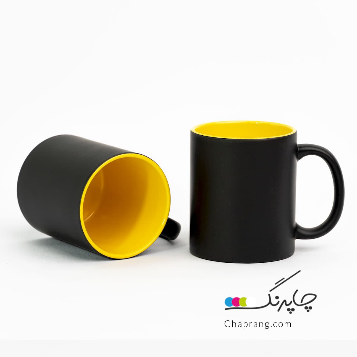 چاپ روی لیوان حرارتی زرد (لیوان جادویی) — تصویر ۳