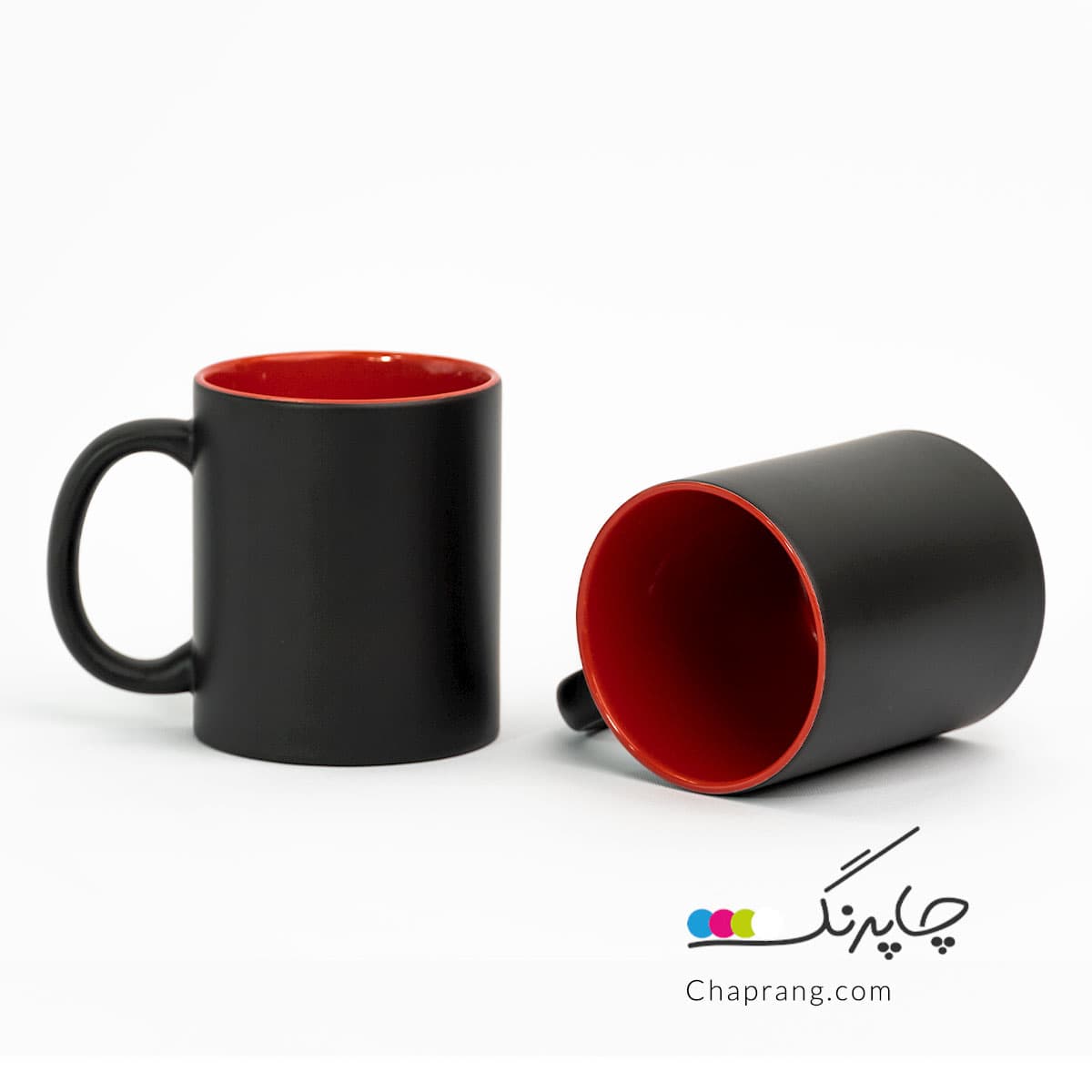 چاپ روی لیوان حرارتی قرمز (لیوان جادویی) — تصویر ۳