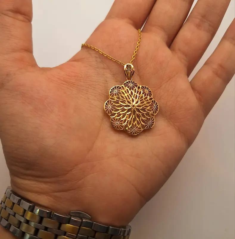 پلاک طلا فیوژن بی اجرت | طلا ۱۸ عیار — تصویر ۲