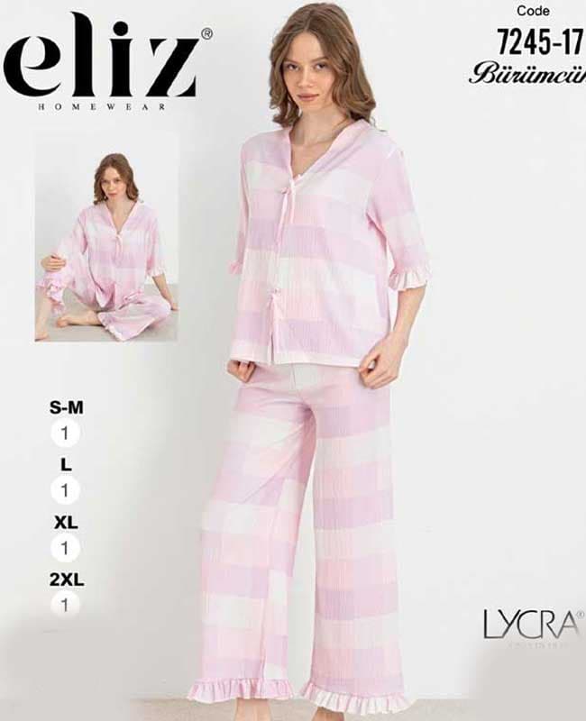ست راحتی سایز نرمال زنانه eliz کد 17-7245
