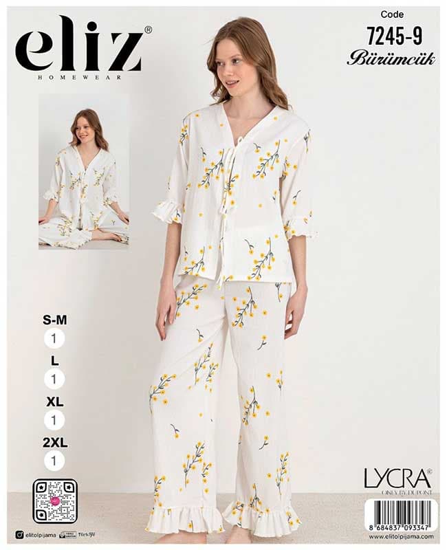 ست راحتی سایز نرمال زنانه eliz کد 9-7245 — تصویر ۳