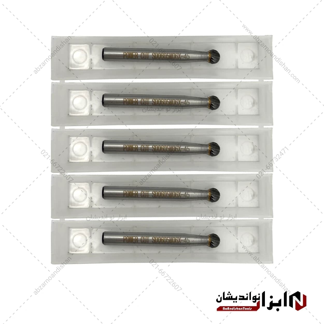 فرز فرم تک شیار کروی SD سایز 6 | پاور کات — تصویر ۲