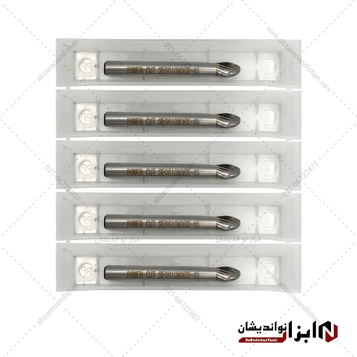 فرز فرم تک ‌شیار بیضی SE سایز 6 | پاور کات — تصویر ۲