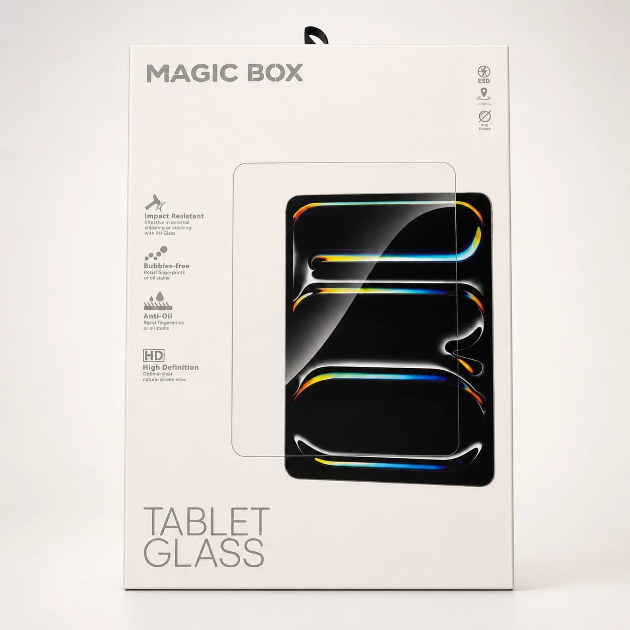 گلس آیپد ایر 7 | 11 اینچ | 2025 | M3 | نصب آسان با قالب | مدل Magic Box برند Magic Box — تصویر ۶