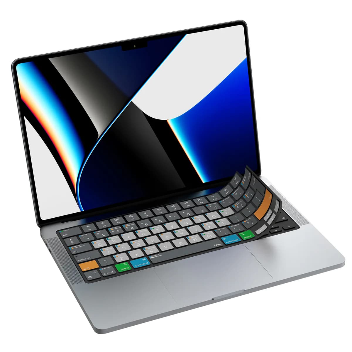 کاور کیبورد مک بوک پرو 14.2 اینچ مدل VerSkin MacOS Shortcut برند جی سی پال — تصویر ۵