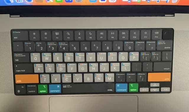 کاور کیبورد مک بوک پرو 14.2 اینچ مدل VerSkin MacOS Shortcut برند جی سی پال — تصویر ۶