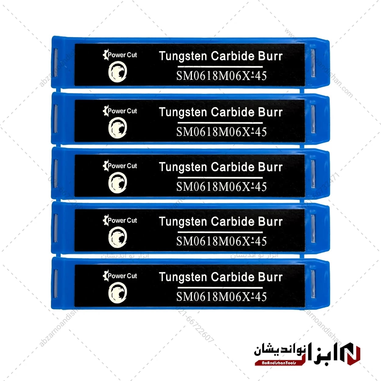 فرز فرم تک شیار مخروطی نوک تیز SM سایز 6 | پاور کات — تصویر ۳