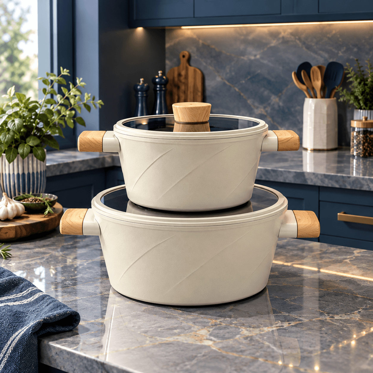 سرویس قابلمه ۱۱پارچه اویز مدل دیاموند — تصویر ۵