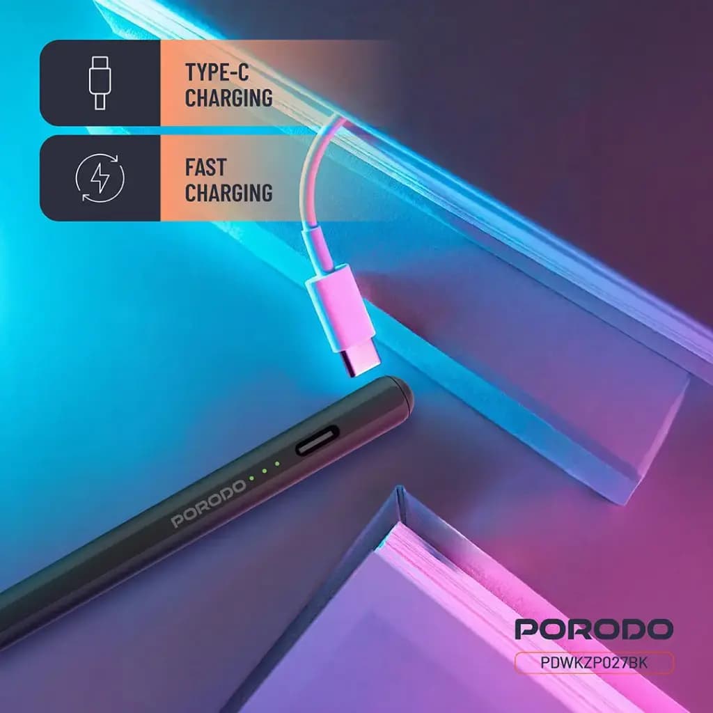 قلم لمسی مغناطیسی آیپد مدل Magnetic Stylus iPad Pen برند پورودو — تصویر ۴