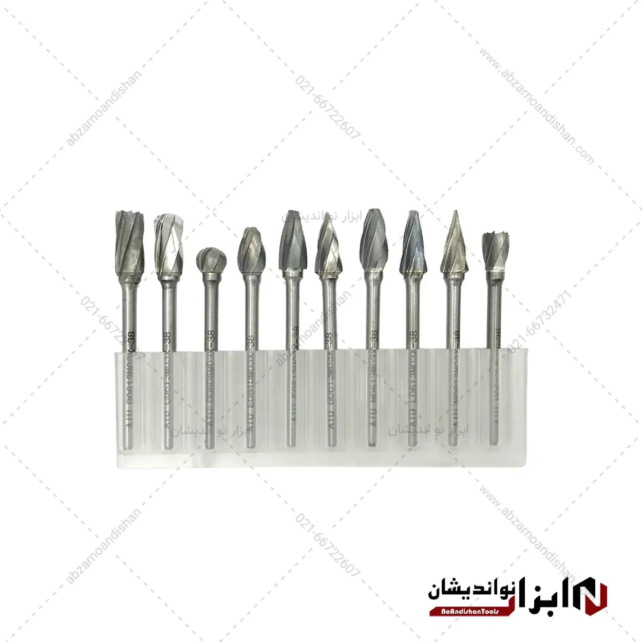 مجموعه ۱۰ عددی فرز فرم مینیاتوری آلومینیوم | دنباله ۳ میلیمتر | پرداخت ، چوب و فلز
