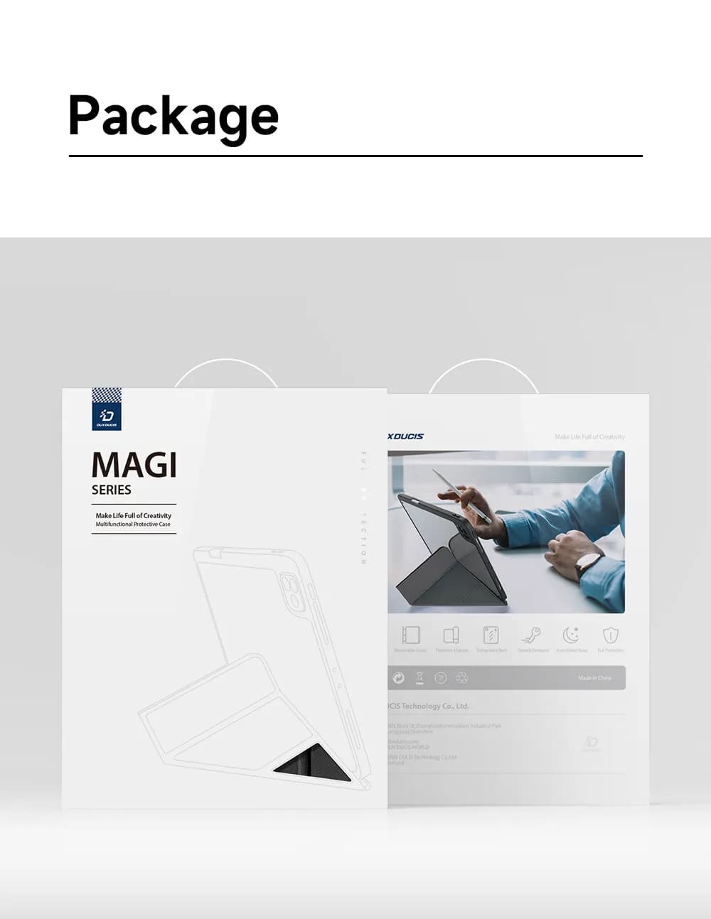 کاور اسمارت فولیو آیپد ایر 8 | 13 اینچ | 2026 | M4 مدل Magi Series برند داکس دوسیس — تصویر ۸