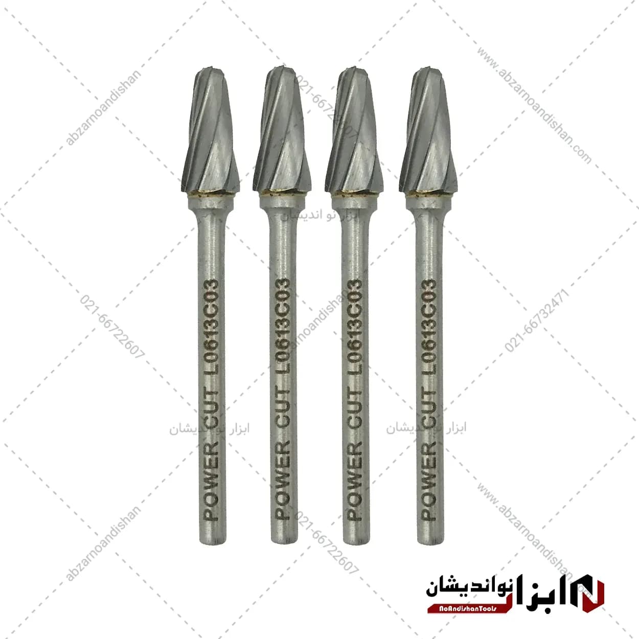 فرز فرم مینیاتوری آلومینیوم کله قندی کار گیر بلند سایز 6 برند پاور کات