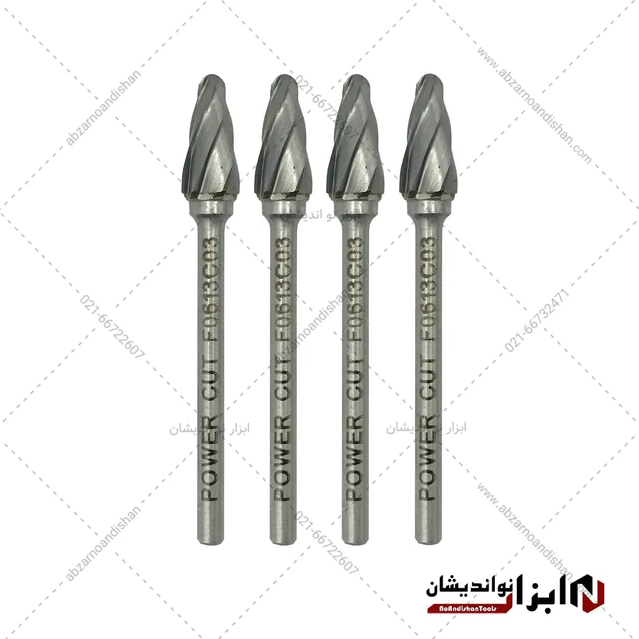 فرز فرم مینیاتوری آلومینیوم مدل کله قندی F سایز 6 برند پاور کات