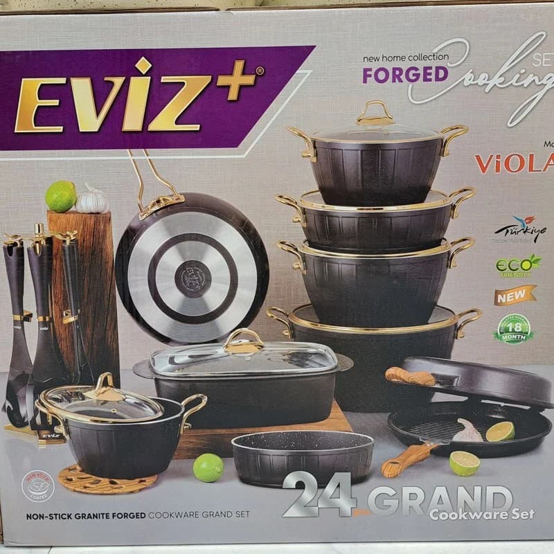 سرویس قابلمه 24 پارچه اویزپلاس Eviz Plus ویولا — تصویر ۶