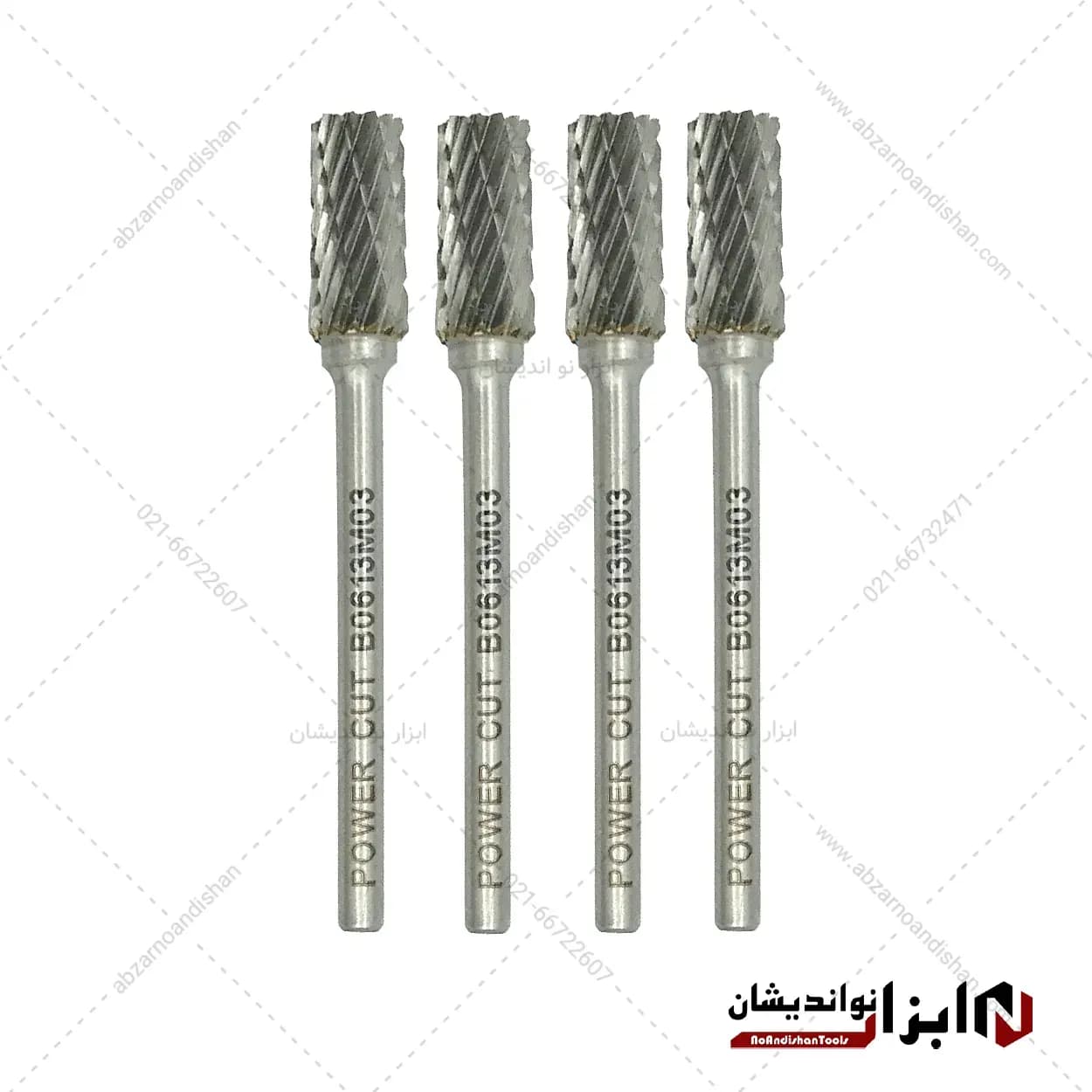 فرز فرم مینیاتوری مدل استوانه ای B سایز 6 دنباله 3 برند پاور کات