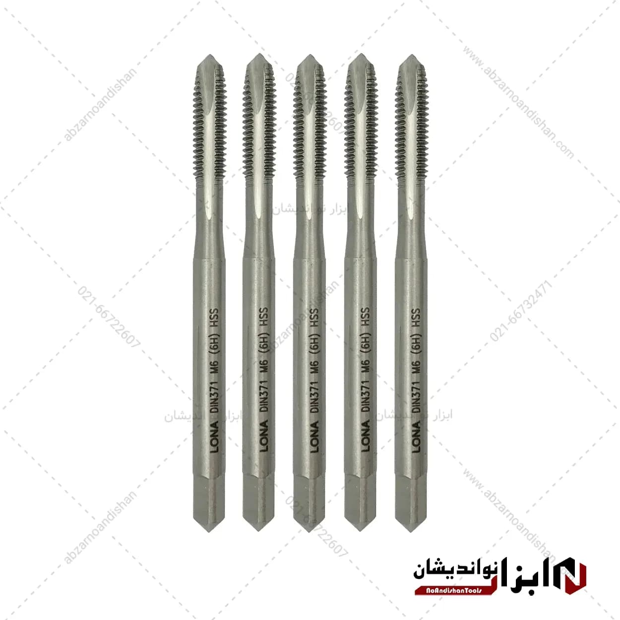 قلاویز ماشینی سایز M6X1 برند LONA