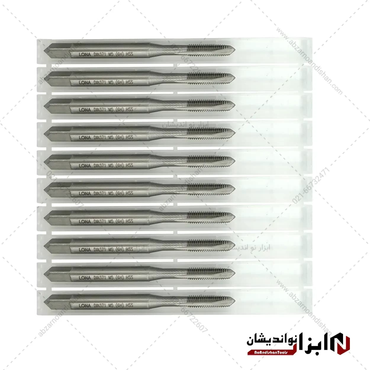 قلاویز ماشینی سایز M5X0.8 برند LONA — تصویر ۳