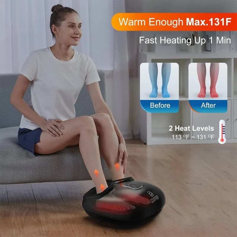 ماساژور پا COMFIER مدل cf5306 با ماساژ شیاتسو، ویبره، فشار هوا و گرمایش — تصویر ۲
