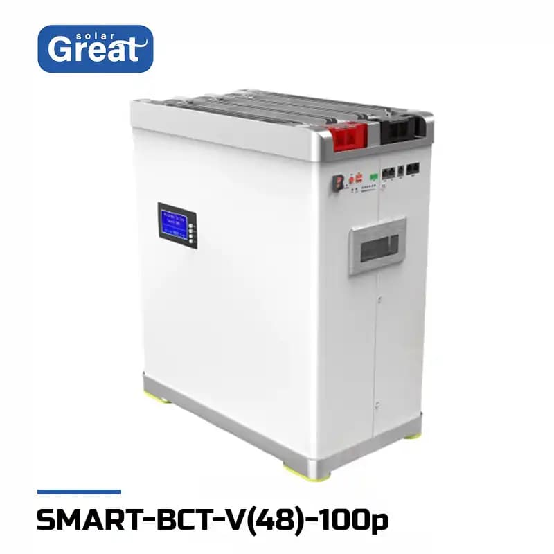 باتری لیتیومی 5 کیلووات 100 آمپر 48 ولت برند Great Solar مدل SMART-BCT-V-48-100P
