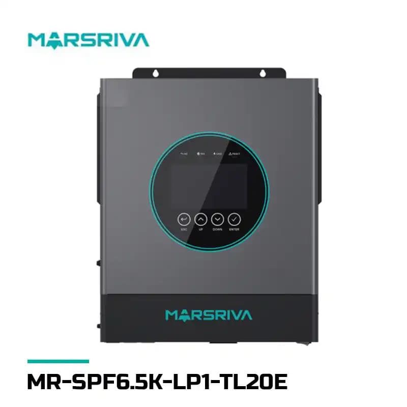 سانورتر 6.5 کیلووات 48 ولت برند Marsriva مدل MR-SPF6.5K-LP1-TL20E با شارژر 120 آمپر MPPT