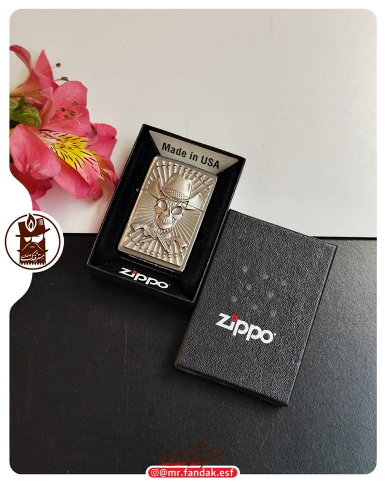 فندک زیپو اورجینال Zippo جمجه کابوی — تصویر ۴
