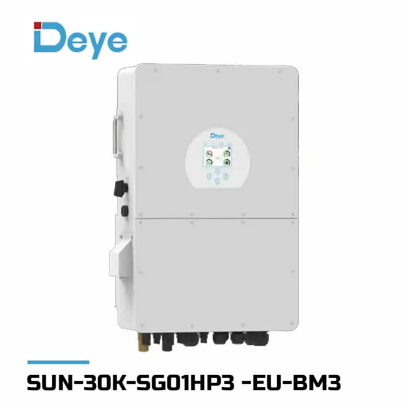 اینورتر هیبریدی خورشیدی 30 کیلووات سه فاز برند Deye مدل SUN-30K-SG01HP3 -EU-BM3
