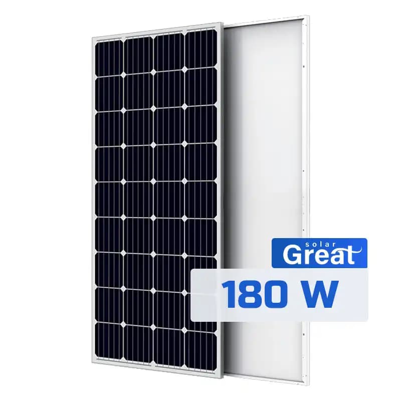 پنل خورشیدی 180 وات مونو کریستال برند Great Solar مدل M180