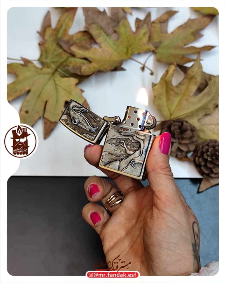 فندک بنزینی زورو zorro طرح دایناسور — تصویر ۲