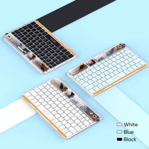 کیبورد بلوتوثی شفاف و قابل حمل مدل KB05 برند ویدوی — تصویر ۴