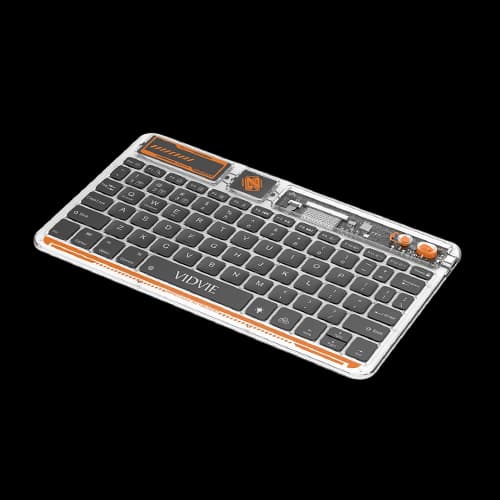 کیبورد بلوتوثی شفاف و قابل حمل مدل KB05 برند ویدوی