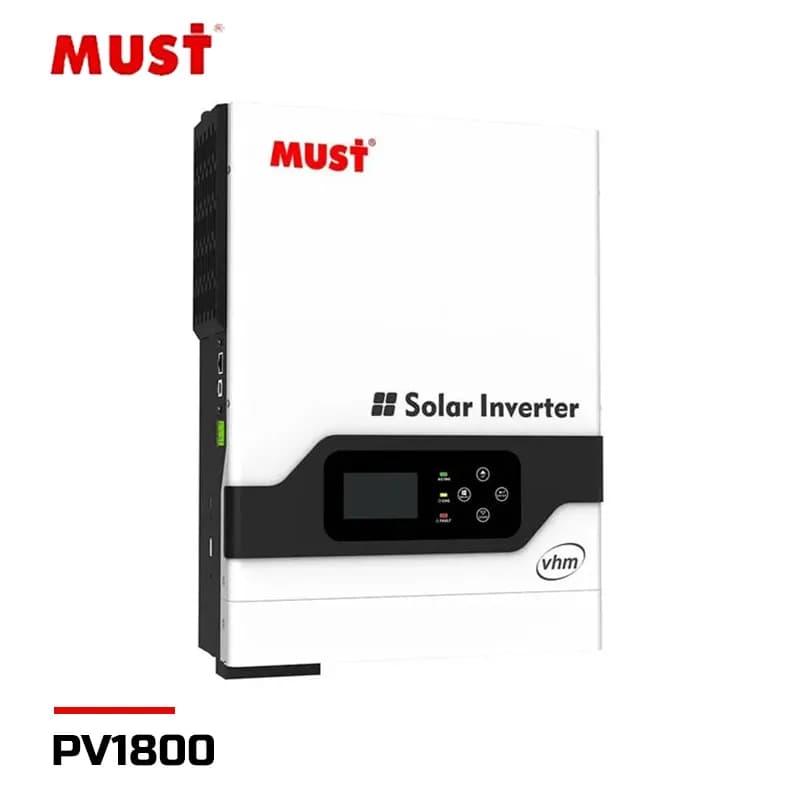 سانورتر 3 کیلووات 24 ولت برند ماست مدل PV1800 با شارژر 60 آمپر MPPT