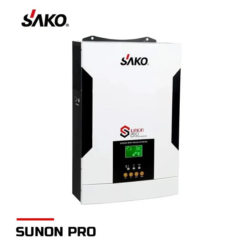 سانورتر 3.5 کیلووات 24 ولت برند ساکو مدل SUNON PRO با شارژر 100 آمپر MPPT
