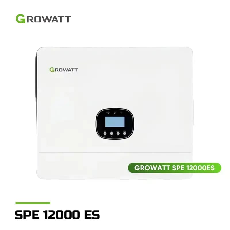 اینورتر هیبریدی خورشیدی 12 کیلووات تک فاز برند GROWATT مدل SPE 12000 ES