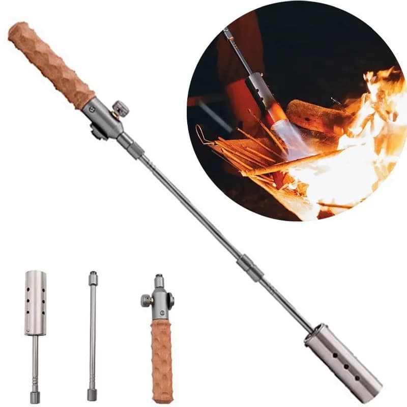مشعل گازی فندکی کپسولی گرین لاین مدل Flame Torch ضد باد — تصویر ۳