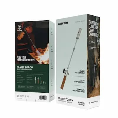 مشعل گازی فندکی کپسولی گرین لاین مدل Flame Torch ضد باد — تصویر ۹