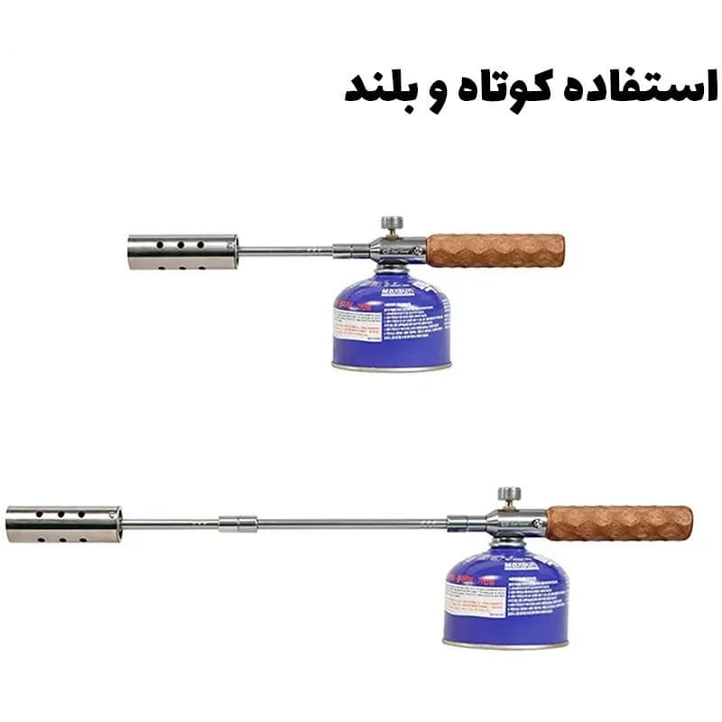 مشعل گازی فندکی کپسولی گرین لاین مدل Flame Torch ضد باد — تصویر ۷