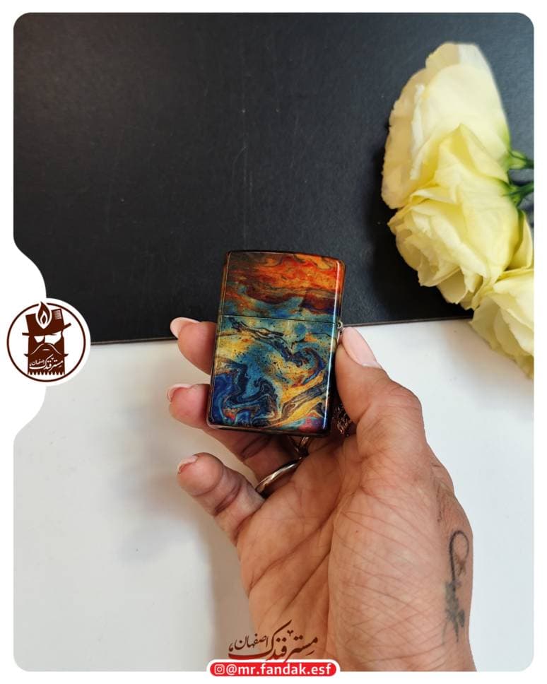 فندک زیپو مدل 48778 colourful zippo design — تصویر ۳
