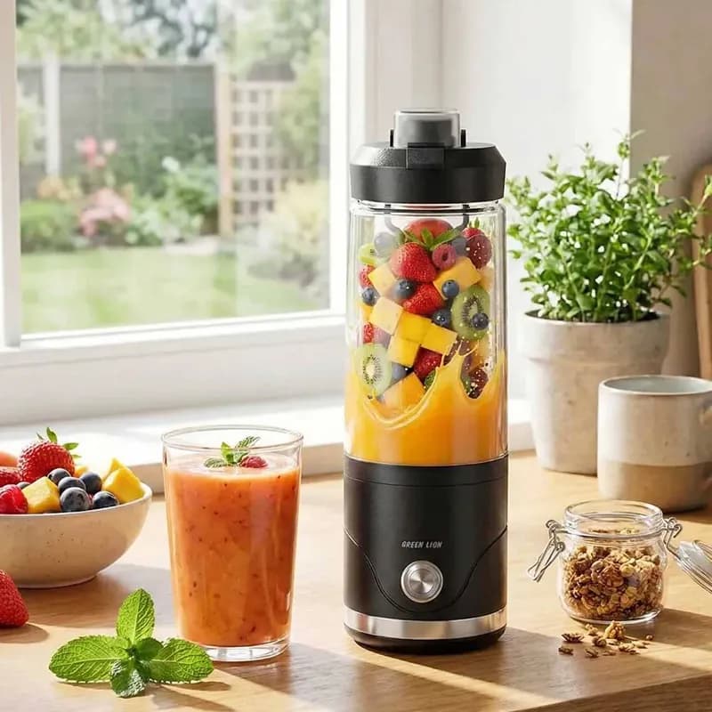 مخلوط‌کن شارژی گرین مدل Portable ظرفیت 650 میلی‌لیتر — تصویر ۳