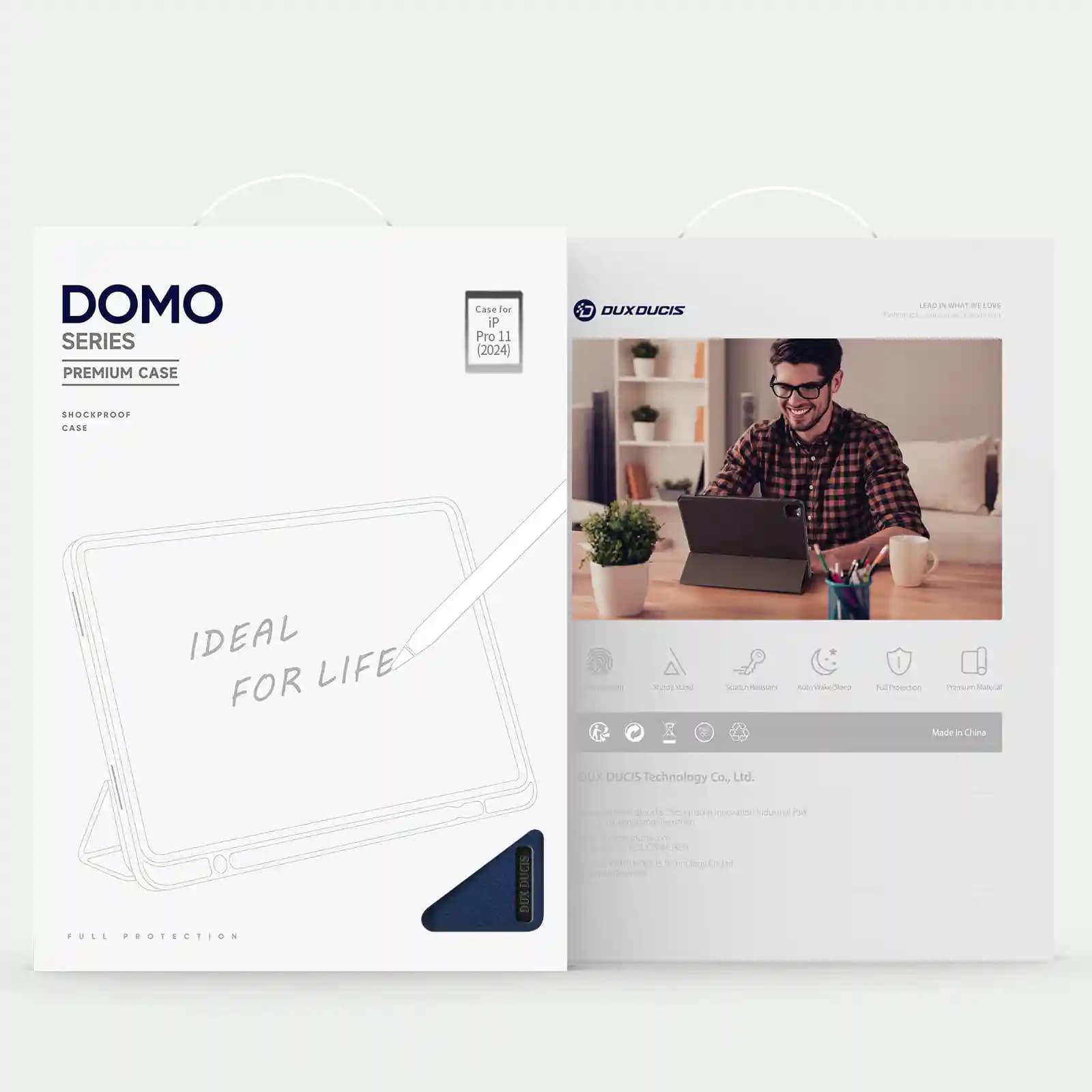 اسمارت کاور آیپد پرو 11 اینچ | 2024 | M4 | جای قلم | مدل Domo برند داکس دوسیس — تصویر ۷